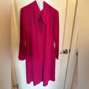 Maggy London Fuchsia Long Sleeve Dress